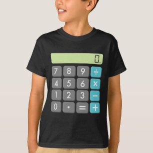 Camiseta Calculadora Halloween Figurume Matemática Geek Leg