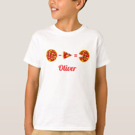 Camiseta Cálculo da Pizza Engraçada Personalizado