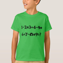 Camiseta Cálculo de matemática verde