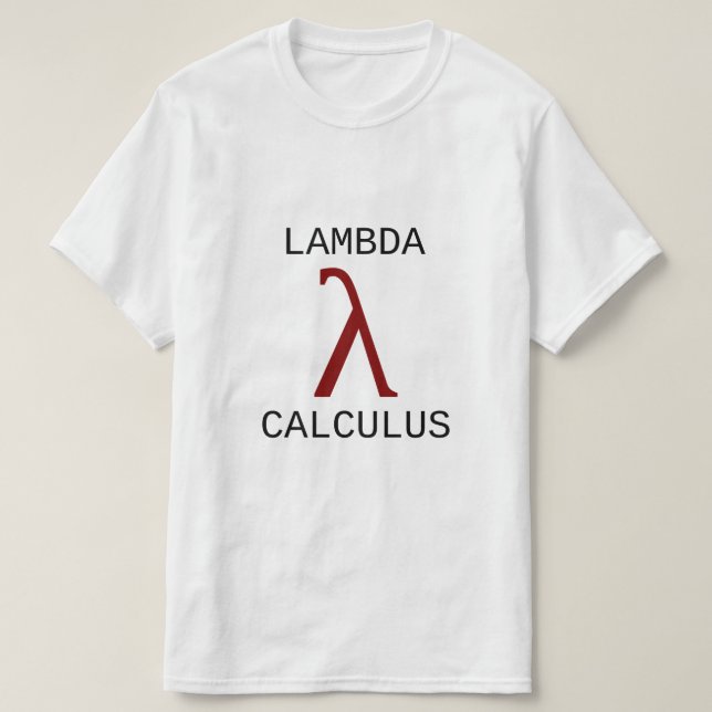 Camiseta Cálculo do λ do Lambda (Frente do Design)