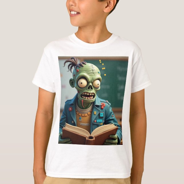 Camiseta Cálculos do Vampiro do Dia das Bruxas - Matemática (Frente)