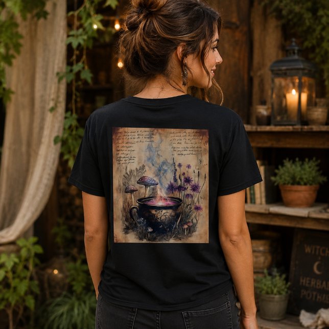 Camiseta Caldeirão Botânico de Ervas Mágicas (Criador carregado)