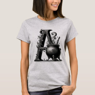 Camiseta Caldeirão de Bruxa Carta de Bruxa Personalizada In