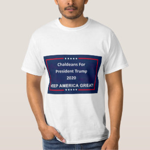 Camiseta Caldeus Para O Presidente Trump 2020 Man
