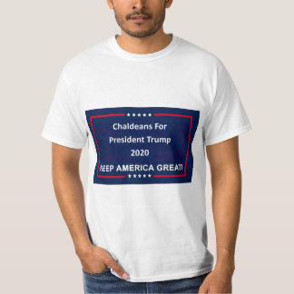 Camiseta Caldeus Para O Presidente Trump 2020 Man