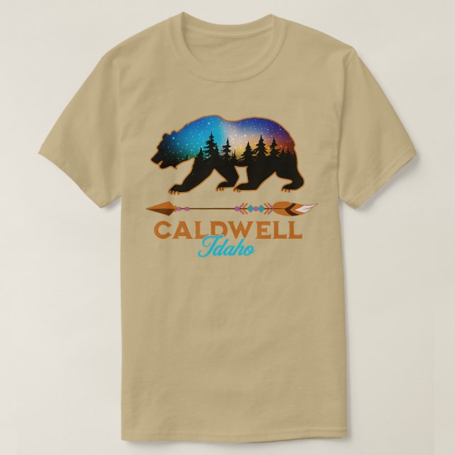 Camiseta Caldwell Idaho Souvenir (Frente do Design)