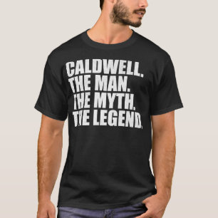 Camiseta CaldwellNome da família Caldwell sobrenome Ca