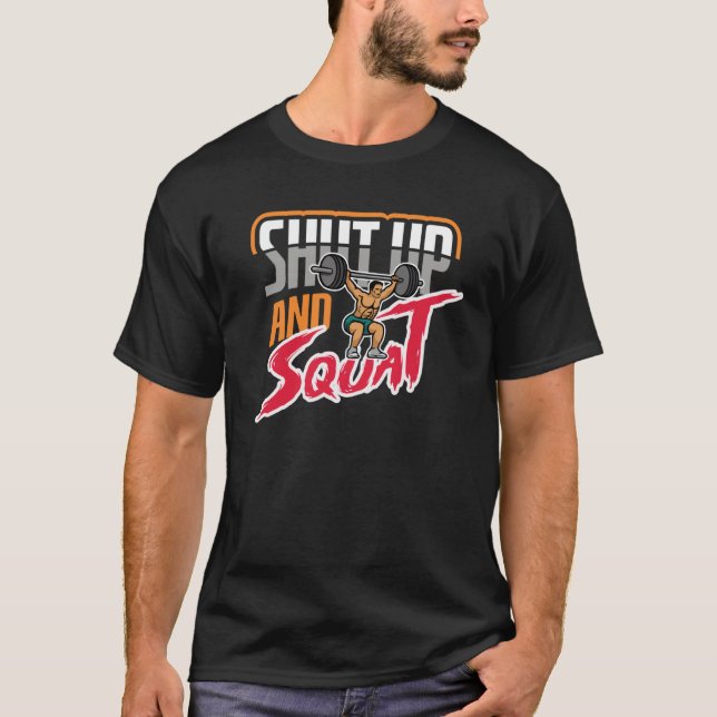Camiseta Cale a Boca e Agache Levantamento de Peso Powerlif (Frente)