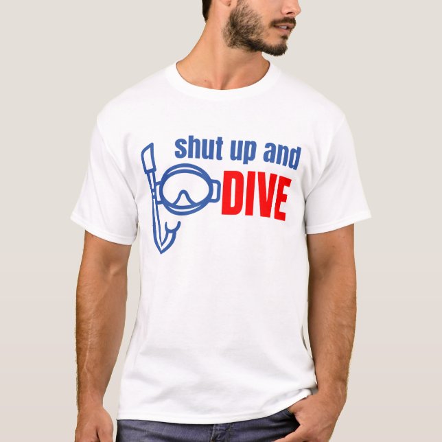 Camiseta Cale a boca e mergulhe (Frente)