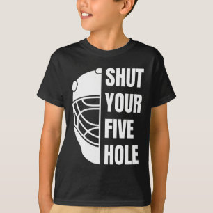 Camiseta Cale a Sua Quinta Falha Piada de Goleiro de Hóquei
