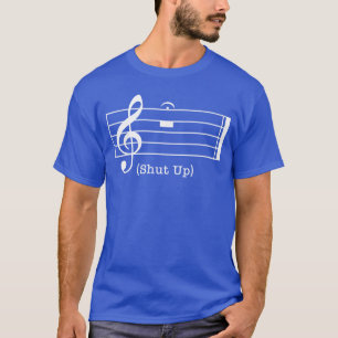 Camiseta Cale o Som Nota Musical Divertida Para Amantes de