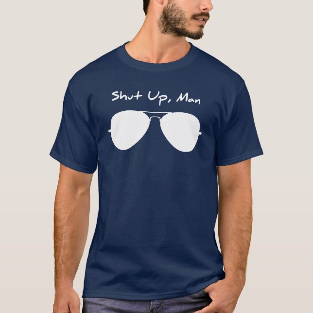 Camiseta Cale-se, cara... o debate de Biden para Trump (Frente)