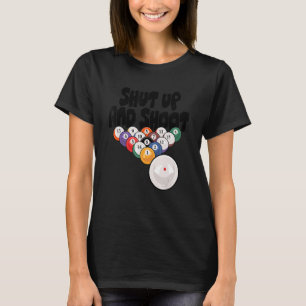 Camiseta Cale-Se E Atire No Jogador De Piscinas Do Billards