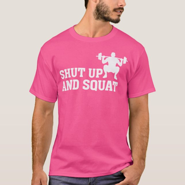 Camiseta Cale-Se E Esquadrão - Engraçado Levantamento Da Ma (Frente)