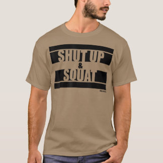Camiseta Cale-se e Esquadrão Malhações Ditos de Gym Motivaç