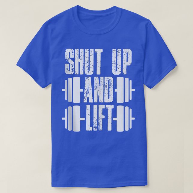 Camiseta Cale-Se E Levante O Treinamento Para O Gym, Elevaç (Frente do Design)