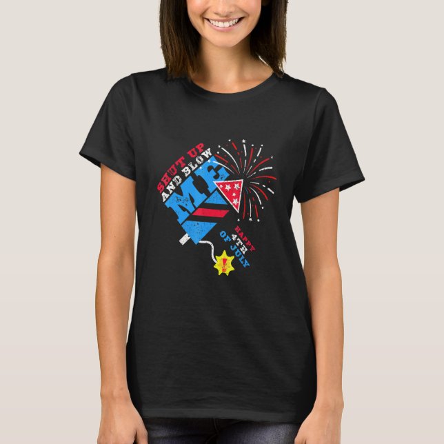 Camiseta Cale-se e me sopre 4 de julho (Frente)