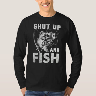 Camiseta Cale-Se E Peixe Engraçado Pescador