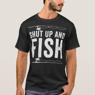 Camiseta Cale-Se E Peixe Engraçado Pescador