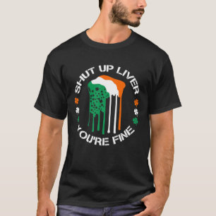 Camiseta Cale-Se Fígado Você É Bela Rua De Cerveja