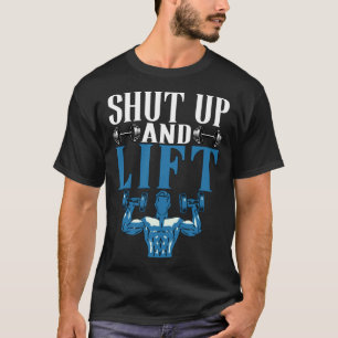 Camiseta Cale-Se + Levante A Malhação Trabalhador De Elevaç