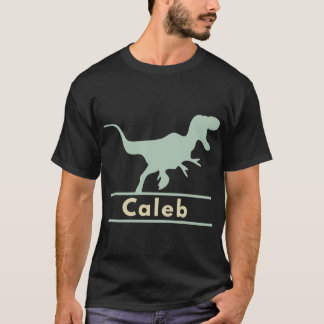 Camiseta Caleb Dinosaur T Rex Nome