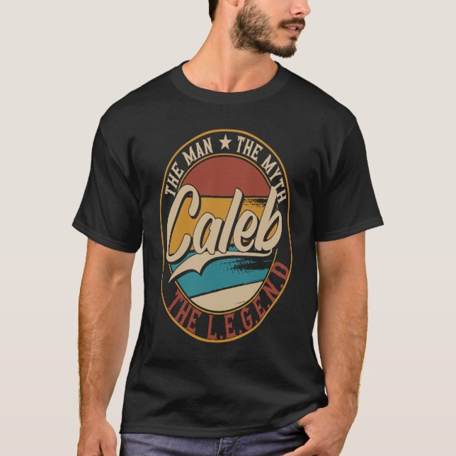 Camiseta Caleb O homem o mito a lenda (Frente)