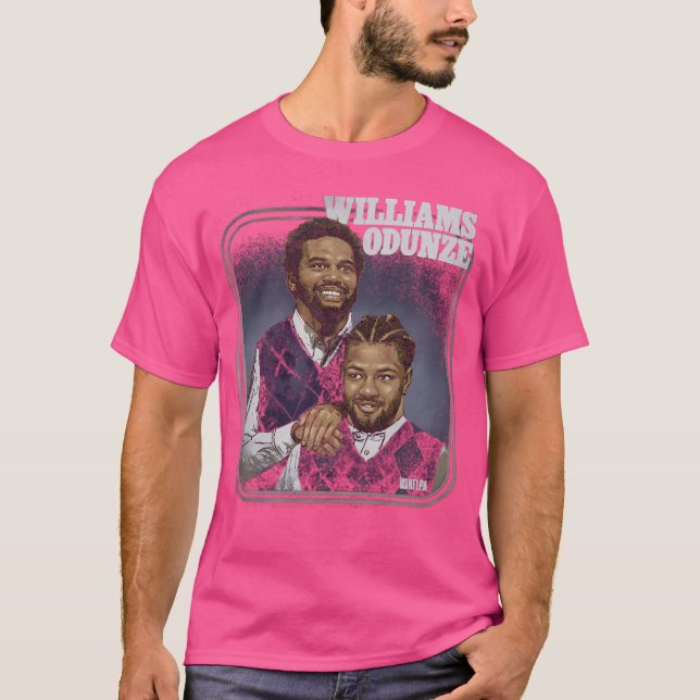 Camiseta Caleb Williams Roma Odunze Chicago Step Brothers (Frente)