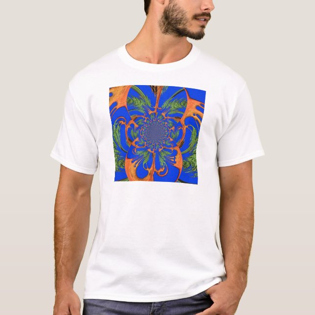 Camiseta Caleidoscópio Acacia Tree Art Impressão/Gráfico (Frente)
