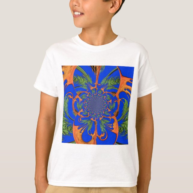 Camiseta Caleidoscópio Acacia Tree Art Impressão/Gráfico (Frente)