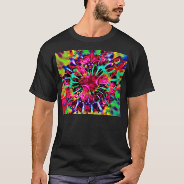 Camiseta Caleidoscópio Apofílise Arte Fractal - I (Frente)
