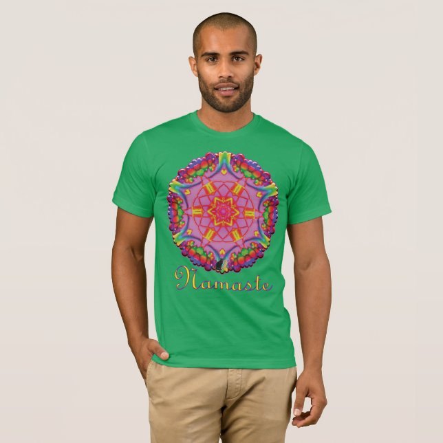 Camiseta Caleidoscópio Bali Namaste (Frente Completa)