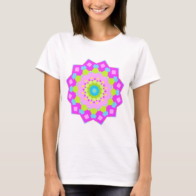 Camiseta Caleidoscópio Colorido 03 (Frente)