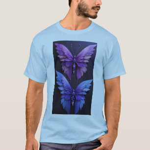 Camiseta "Caleidoscópio com borboletas: Delícia Colorida co