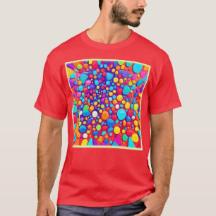 Camiseta Caleidoscópio de Abstrato vibrante