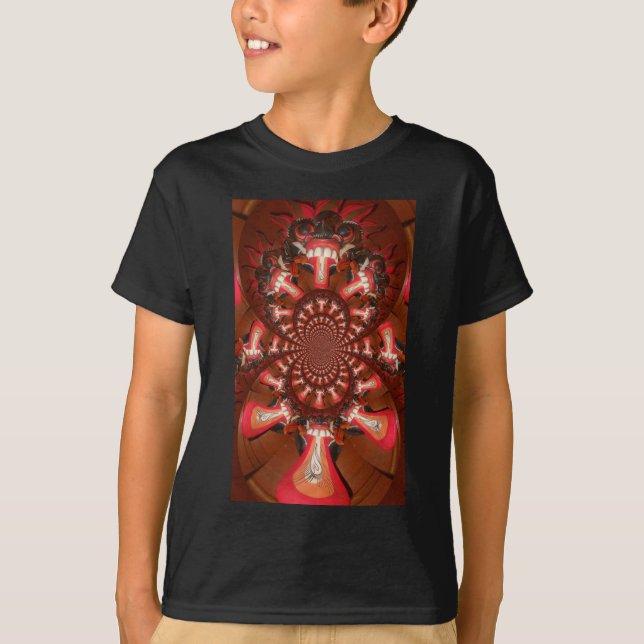Camiseta Caleidoscópio Língua Impressão de Arte/Gráfico (Frente)