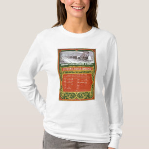 Camiseta Calendário adiantado para a Londres à estrada de