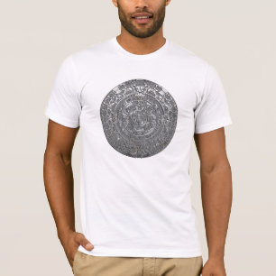 Camiseta Calendário asteca de prata