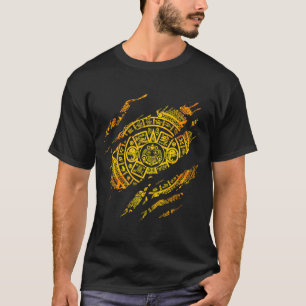 Camiseta Calendário Aztec Mayas Aztec Histórico do México 5