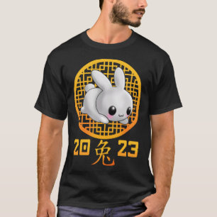 Camiseta Calendário Chinês 2023 Ano do Coelho Zodiac Si