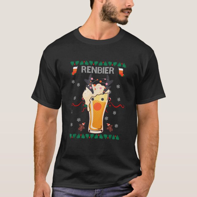 Camiseta Calendário do Advento Renbier Renas Homem de Bisco (Frente)