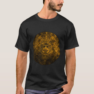 Camiseta Calendário do Aztec Calendário da Pedra do Sol Mex