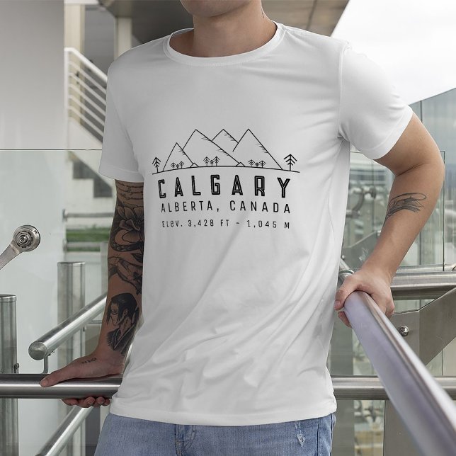 Camiseta Calgary Alberta Canada Minimalist Souvenirs (Criador carregado)