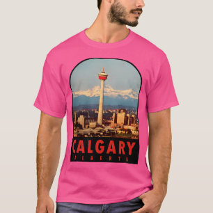 Camiseta Calgary Alberta Canada Viagens vintage Decal Baseb
