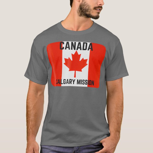 Camiseta Calgary LDS Mormon Mission do Canadá (Frente)