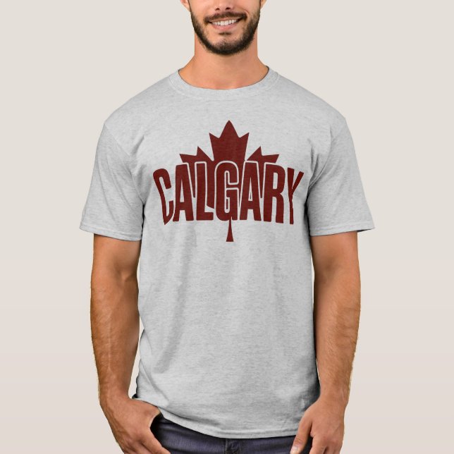 Camiseta Calgary  Maple Leaf Graphic T-Shirt – AB (Frente)