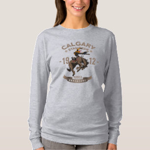 Camiseta Calgary Stampede Rodeo Capa longa feminina