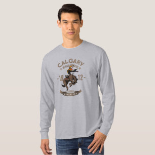 Camiseta Calgary Stampede Rodeo Capa longa masculina
