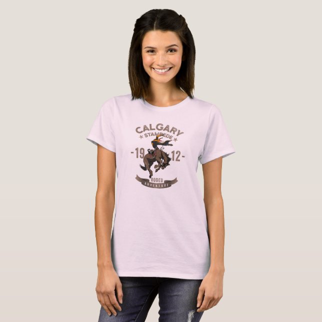 Camiseta Calgary Stampede Rodeo | Mulheres (Frente Completa)
