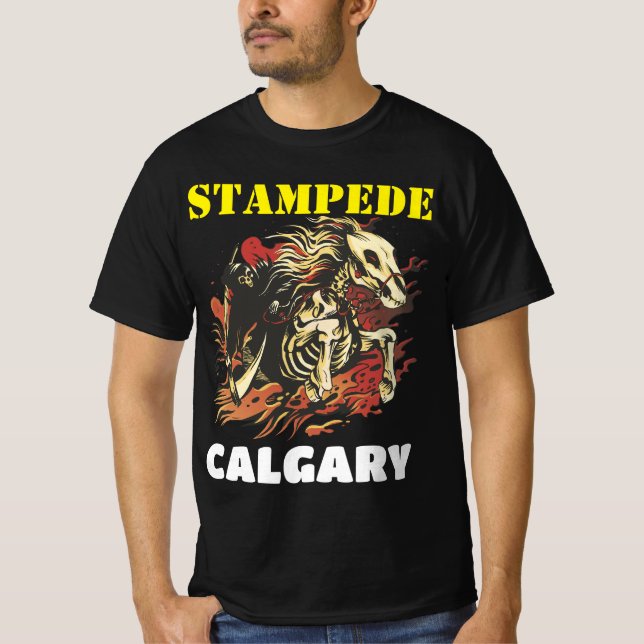 Camiseta Calgary Stampede Rodeo Show Design (Frente)